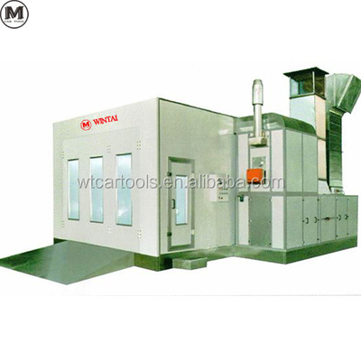 Cabine de peinture à l'aérosol orange pour la peinture des véhicules en orange et l'efficacité
