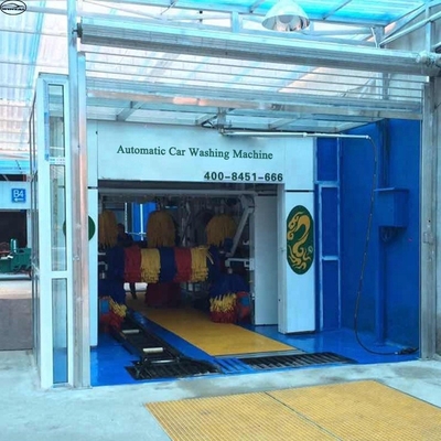 Systèmes automatiques de lavage de voiture de type tunnel en acier inoxydable avec 9 brosses