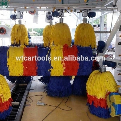Systèmes automatiques de lavage de voiture de type tunnel en acier inoxydable avec 9 brosses
