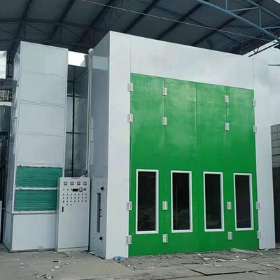 Salle de peinture de camions de 15 m 2024 CE Approuvé stand de pulvérisation de bus avec vitesse de l'air m/s de 0,2-0.3