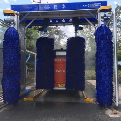 Machine de nettoyage automatique de bus à grille bleue Taille 2150*5750*5355mm personnalisable
