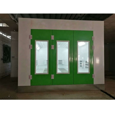 Cabine de peinture automobile avec contrôle de la pollution, approuvée CE, avec ventilateur de type européen