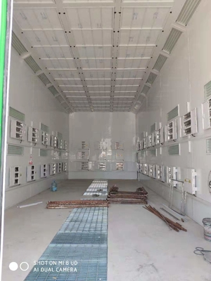 La boîte de peinture à pulvérisation de bus industriel à LED extérieur avec 2 ensembles de ventilateurs d'échappement de 7,5 kW