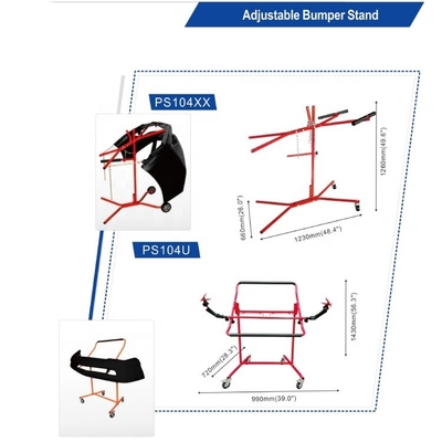 Fermeture de roue métallique Auto Body Bumper Stand pour peindre les voitures et pièces détachées