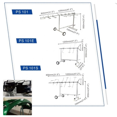 Portes de peinture automobile pliables Structure compacte et installation facile