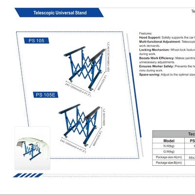 Portes de peinture automobile pliables Structure compacte et installation facile