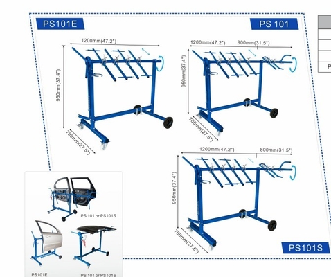 Rack de peinture automatique multi-angle de haute stabilité amovible avec une capacité de 34 kg