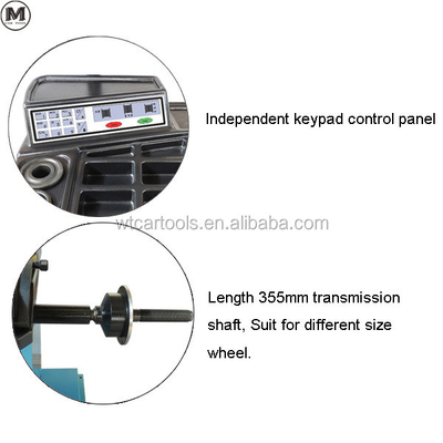 80 kg WRB-085 écran LCD Smart Balancer machine de pneus pour les jantes de 30 "