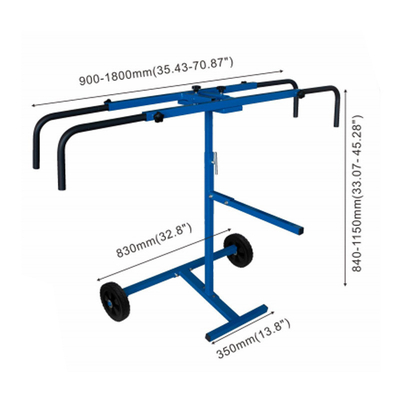 88*30,5*11cm Rack de peinture automobile réglable pour le polissage des pare-chocs