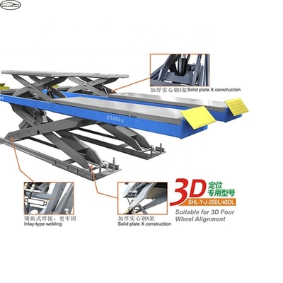 Économie d'espace Ciseaux Ascenseur de véhicule portable 3500kg Capacité de levage pour garages
