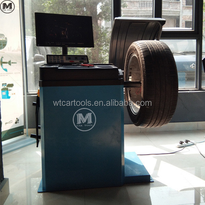 Machine d'équilibrage de pneus entièrement automatique 0.37kw 220v pour l'équilibrage de vitesse