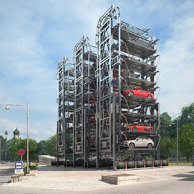 Ascenseur de stationnement rotatif vertical à chaîne motrice pour un parking à plusieurs étages de 40 tonnes