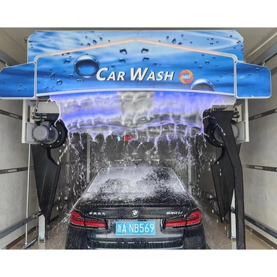 Équipement de lavage de voiture sans contact à bras unique avec 6 sèche-linge et 8m Lx5mm Rail Size