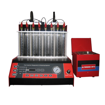 8 cylindres Testeur d'injecteur et machine de nettoyage 4L volume du réservoir de liquide d'essai