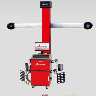 Machine d'alignement de roue 3D de haute précision fonctionnement stable avec pince à 4 pieds