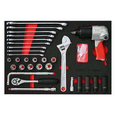 Besita 6685S 66 pièces ensemble d'outils chariot 4 tiroirs pratique pour l'entretien des pneus
