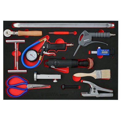 Besita 6685S 66 pièces ensemble d'outils chariot 4 tiroirs pratique pour l'entretien des pneus