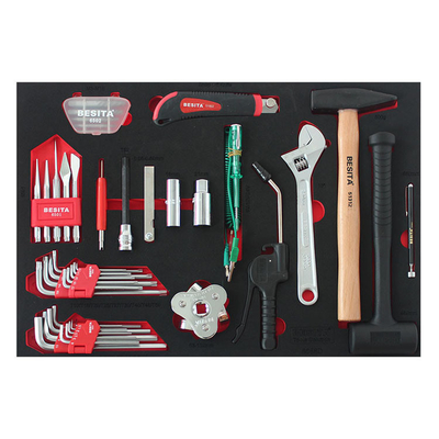 228pcs BESITA Trolley d'entretien Kit d'outils à l'épreuve de la poussière Pour l'entretien des voitures