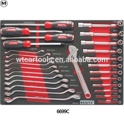 400 pièces de chariot d'outils de garage avec 8 tiroirs 5 roues