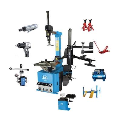 Équipement d'atelier de pneus W-1.0/8 avec compresseur d'air de 10 ch et jack de 12 T