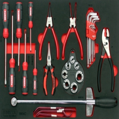 Convient ensemble d'outils de chariot pour l'entretien des voitures d'atelier 3 tiroirs 1 inclus