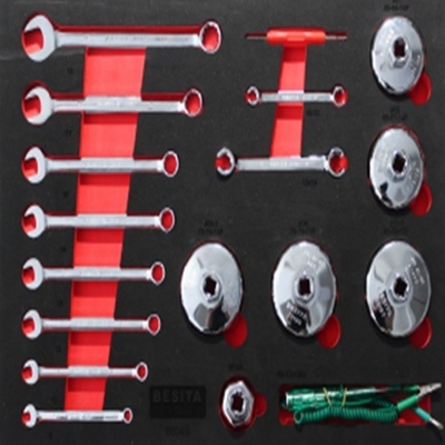 Convient ensemble d'outils de chariot pour l'entretien des voitures d'atelier 3 tiroirs 1 inclus