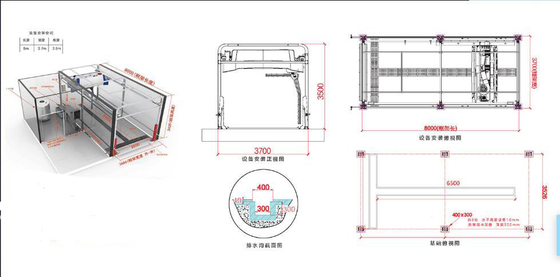 130 Bar Autoservice 360 Laveuse automatique sans contact intelligente Fonctionnement stable