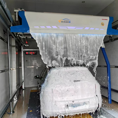 Laveuse automatique sans contact à 360 rouleaux avec poids total / volume Robot automatique de lavage de voiture ≥ 2100 kg / ≥ 7,5 cube