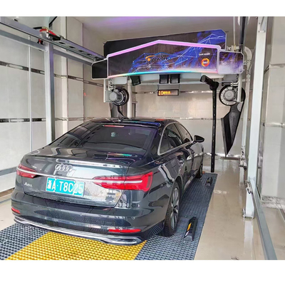 380V/18.5Kw Machine de lavage de voiture sans contact 304 acier inoxydable Equipement de lavage de voiture sans pinceau 8000*3800*3400 Robot automatique de lavage de voiture 360 machine à laver de voiture