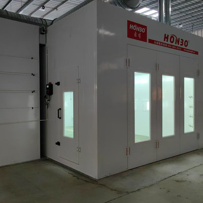 Cabine de peinture automobile avec contrôle de la pollution, approuvée CE, avec ventilateur de type européen