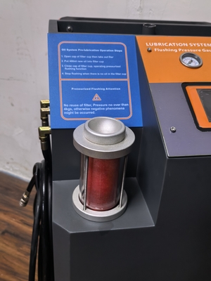 Machine de rinçage automatique du système d'huile lubrifiante avec fonction de comptage