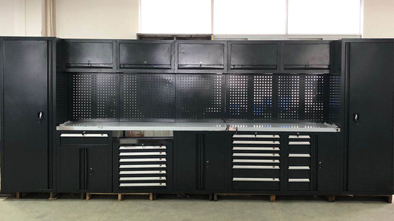 Grand nouveau bureau de garage noir mobile / pour l' atelier