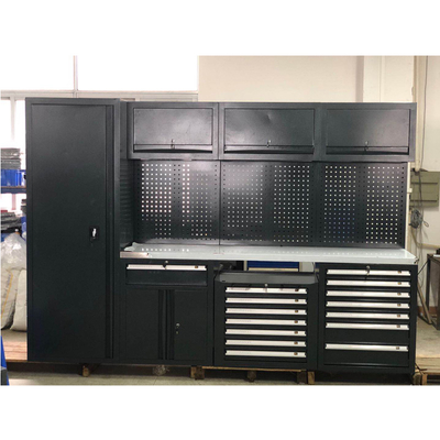 Grand nouveau bureau de garage noir mobile / pour l' atelier