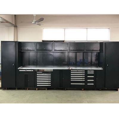 Grand nouveau bureau de garage noir mobile / pour l' atelier