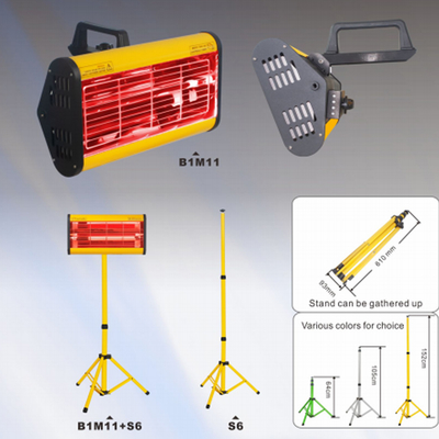 Lampe de cuisson infrarouge pour peinture, équipement portatif de durcissement de peinture, lampes de cuisson pour voiture
