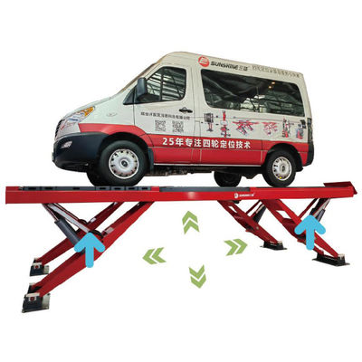 Ciseaux à ascension verticale en forme de Y Ascenseur de voiture pour alignement des roues Ascenseur lourd 11 cylindres capacité de levage 5500kgs