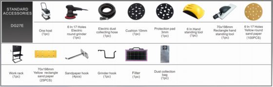 Machines de ponçage à sec sans poussière pour automobile