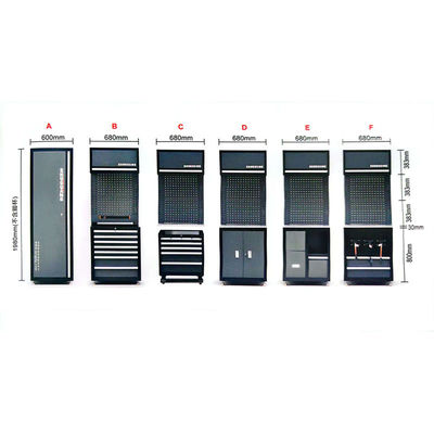 Armoire à outils combinée pour l'entretien automobile