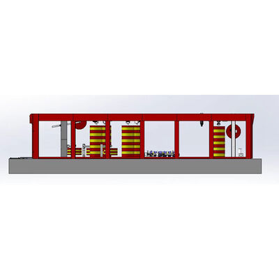 Lave-auto automatique à chaîne à plat avec 14 brosses, lave-auto automatique avec 6 sécheurs