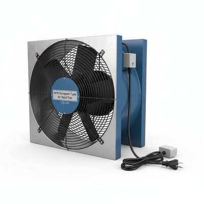 Ventilateur d'admission de type européen 4KW pour cabine de peinture automobile avec entrée 110/220V et système de refroidissement par eau pour la peinture automobile