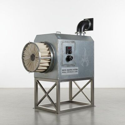 Système de chauffage au diesel Cabine de pulvérisation automobile avec filtre à sacs à filtre d'admission et structure en acier de 300 mm