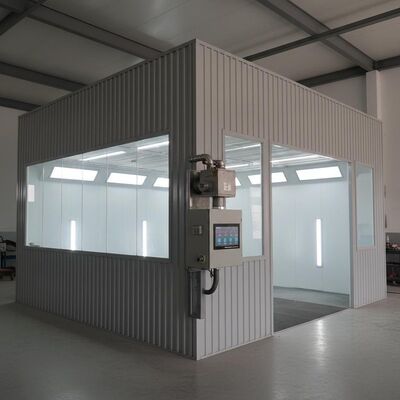 300 mm de structure en acier cabine de peinture automobile avec brûleur diesel G10 et panneau de commande numérique