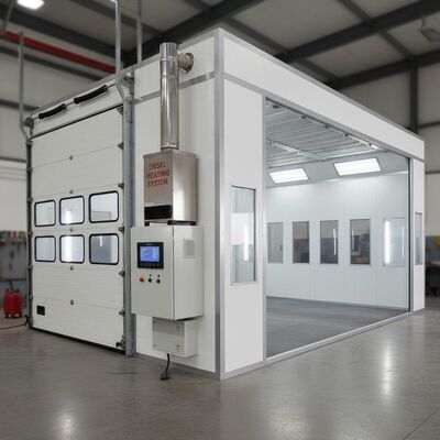 Cabine de pulvérisation du véhicule avec système de chauffage diesel 110/220V et panneau de commande numérique pour des conditions de peinture optimales